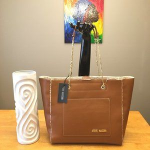NWT Steve Madden Cognac Color BTINAA Tote